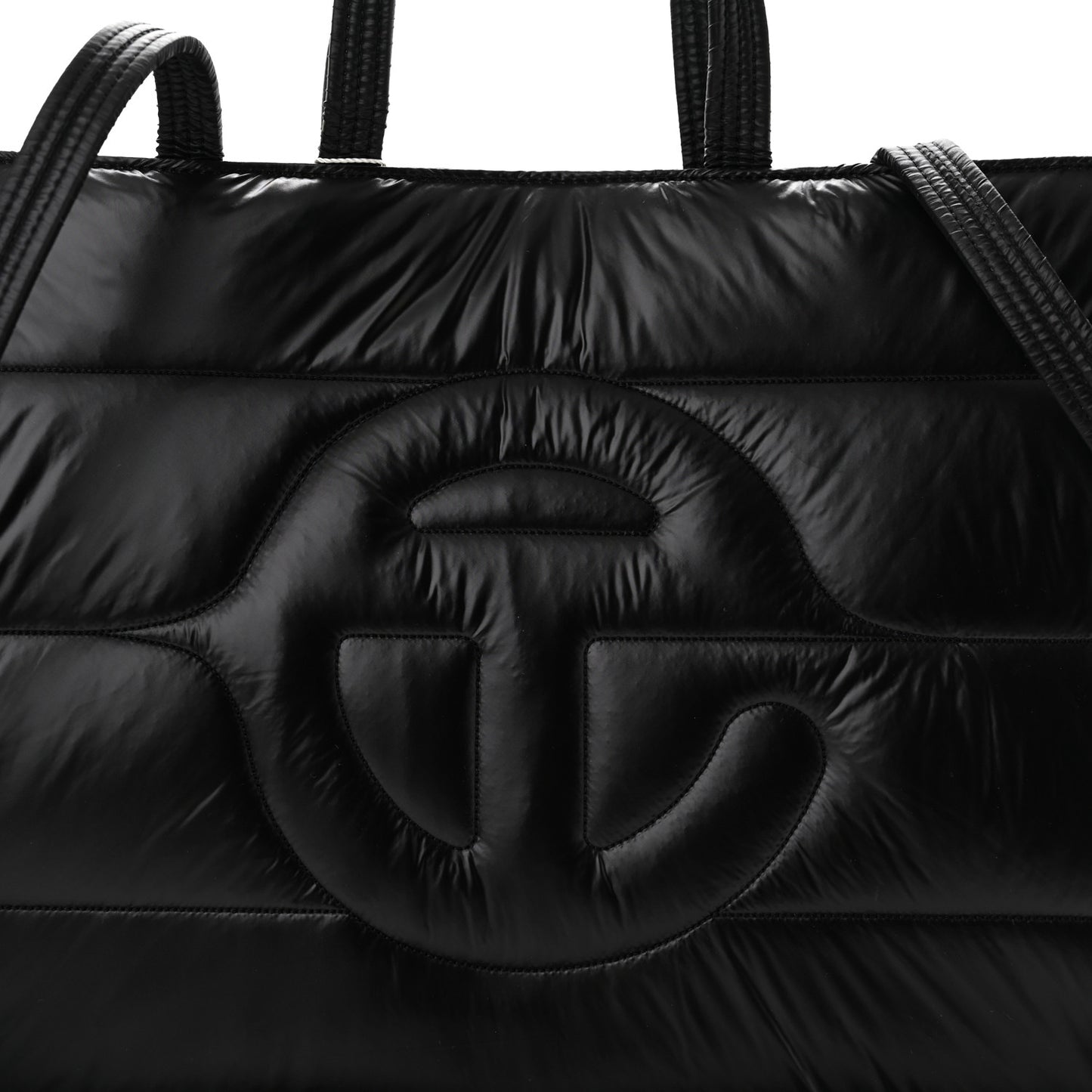 x MOOSE KNUCKLES Nylon Quilted Medium Shopping Bag Black