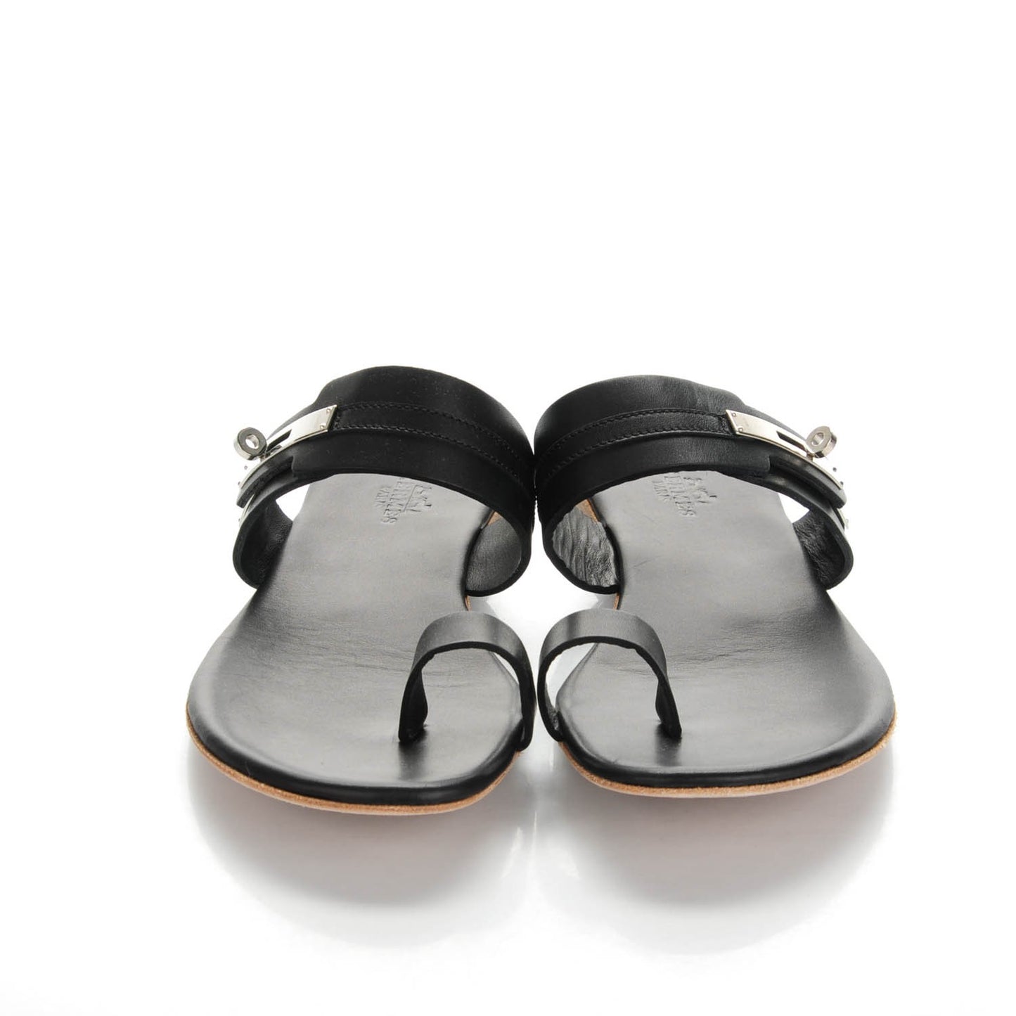 Lambskin Quasar Sandals 38 Black
