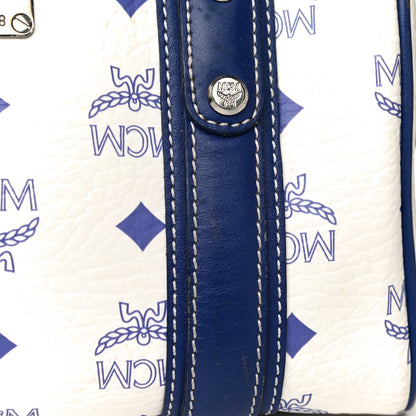 MCM Visetos Boston Satchel Satchel White 15 of 17