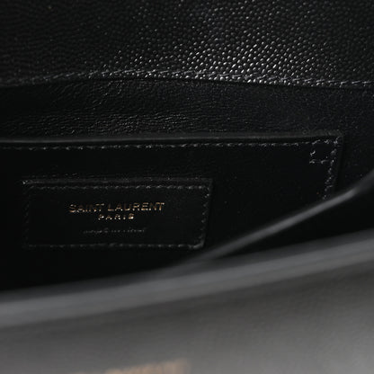 Saint Laurent Grain de Poudre Mini Classic Monogram Cassandra Top Handle Black 6 of 10