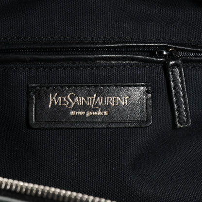 Saint Laurent Coated Lambskin Easy Y Rock Zip Tote Black 6 of 10