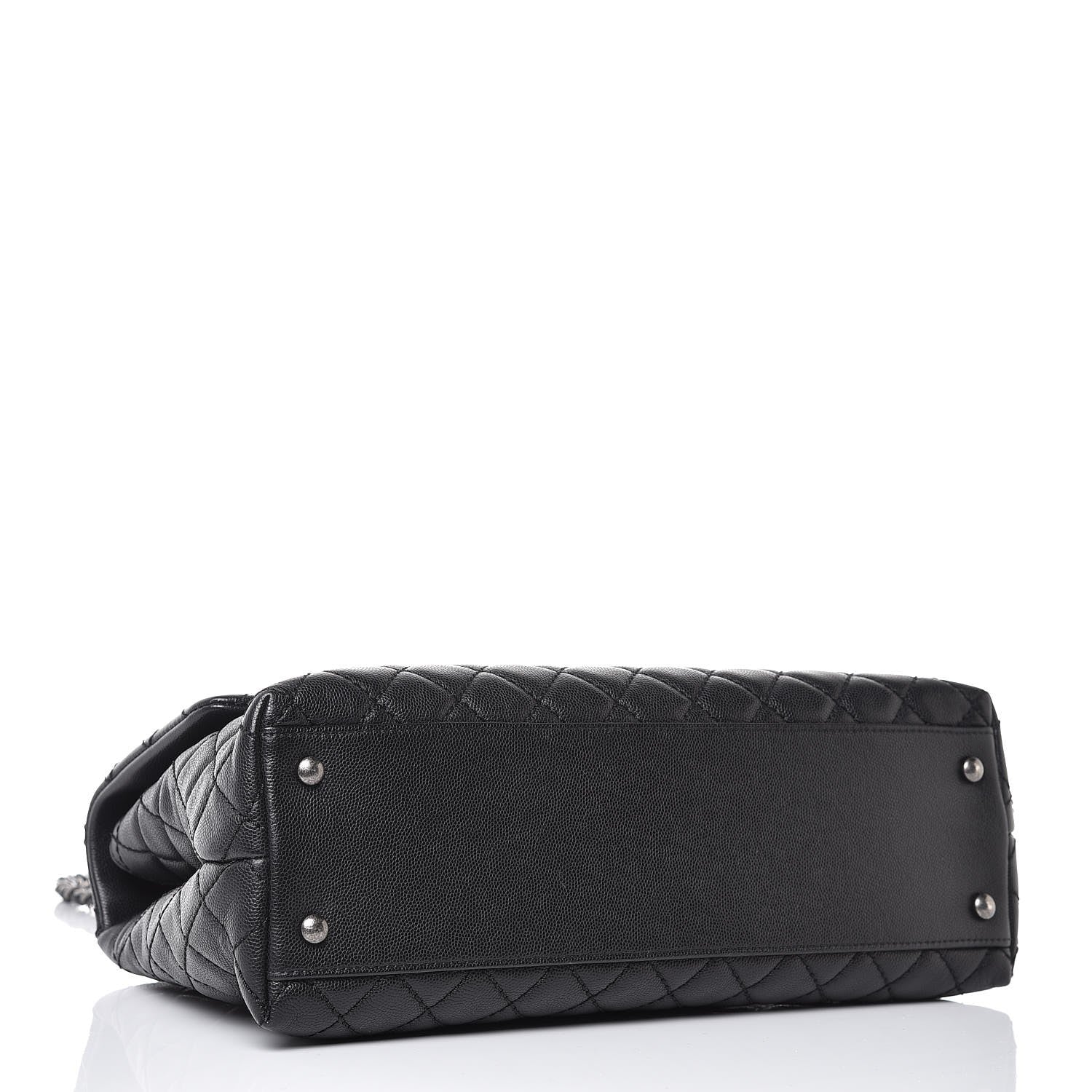 Chanel Caviar Quilted Medium Coco Handle Flap Black 6 of 9