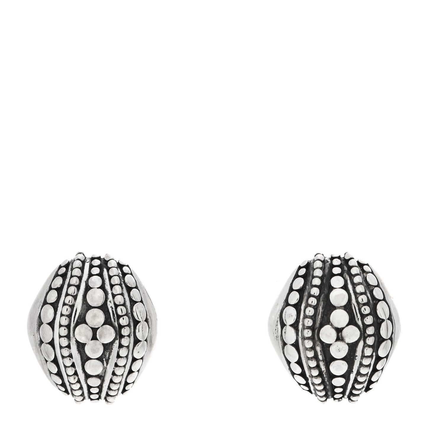 Sterling Silver Jaisalmer Dot Buddha Belly Earrings