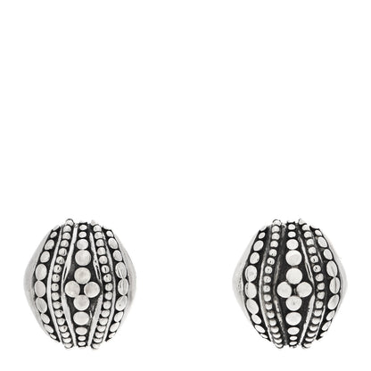 John Hardy Sterling Silver Jaisalmer Dot Buddha Belly Earrings 1 of 5