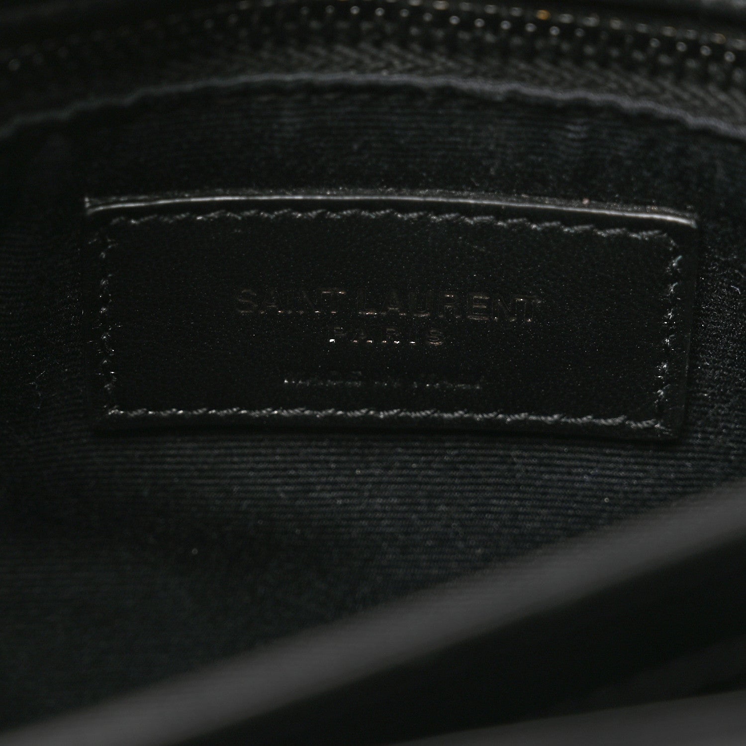 Saint Laurent Calfskin Y Quilted Monogram Monochrome Toy Loulou Crossbody Bag Black 7 of 9