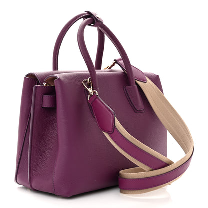 MCM Grained Calfskin Medium Milla Tote Mystic Purple 3 of 9
