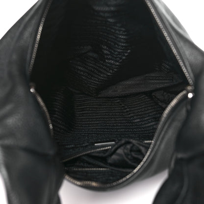 Prada Vitello Daino Hobo Black 5 of 9