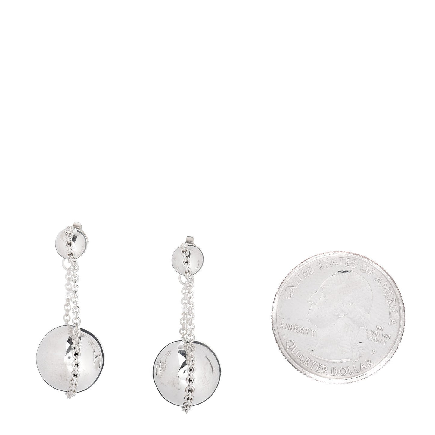 Sterling Silver HardWear Double Drop Earrings