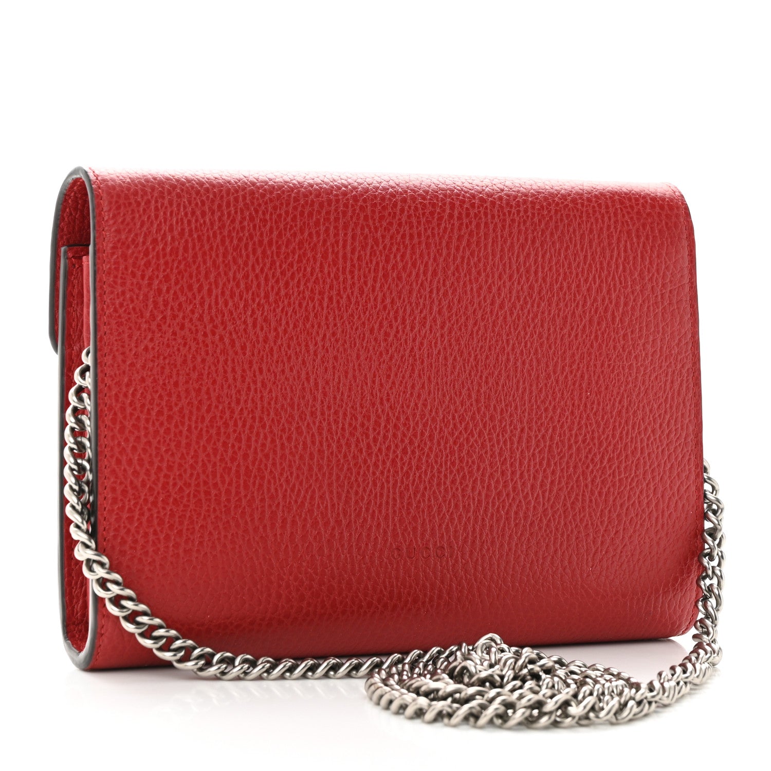 Gucci Calfskin Mini Dionysus Chain Wallet Hibiscus Red 3 of 10
