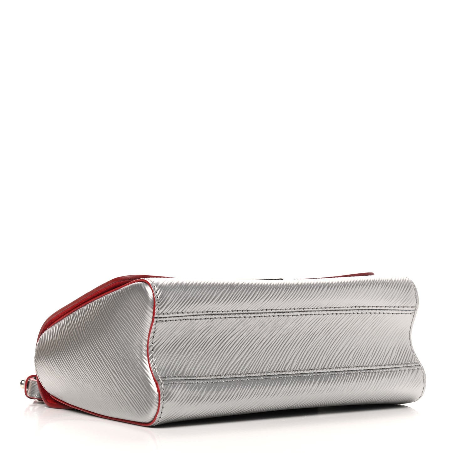 Epi Braided Twist Shoulder Bag MM Rainbow Silver