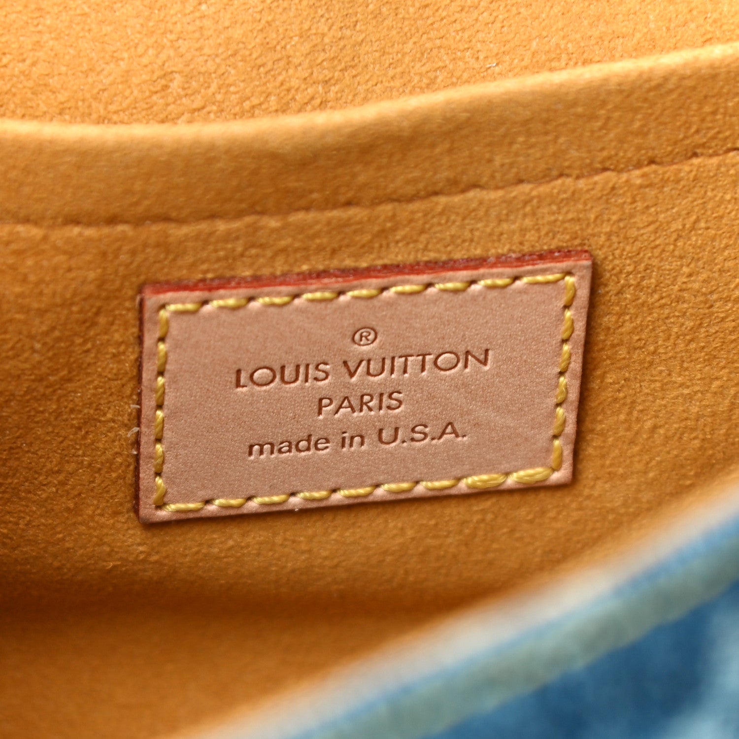 Louis Vuitton Monogram Denim Mini Pleaty Blue 6 of 10