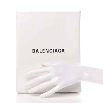 Balenciaga Squared Calfskin Logo Shopping Envelope Clutch White 2 of 10