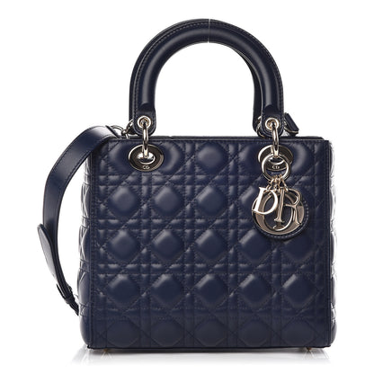 Christian Dior Lambskin Cannage Medium Lady Dior Indigo Blue 1 of 10