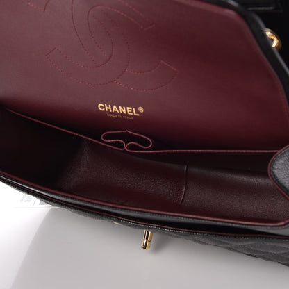 Chanel Caviar Quilted Jumbo Double Flap Black 5 of 8