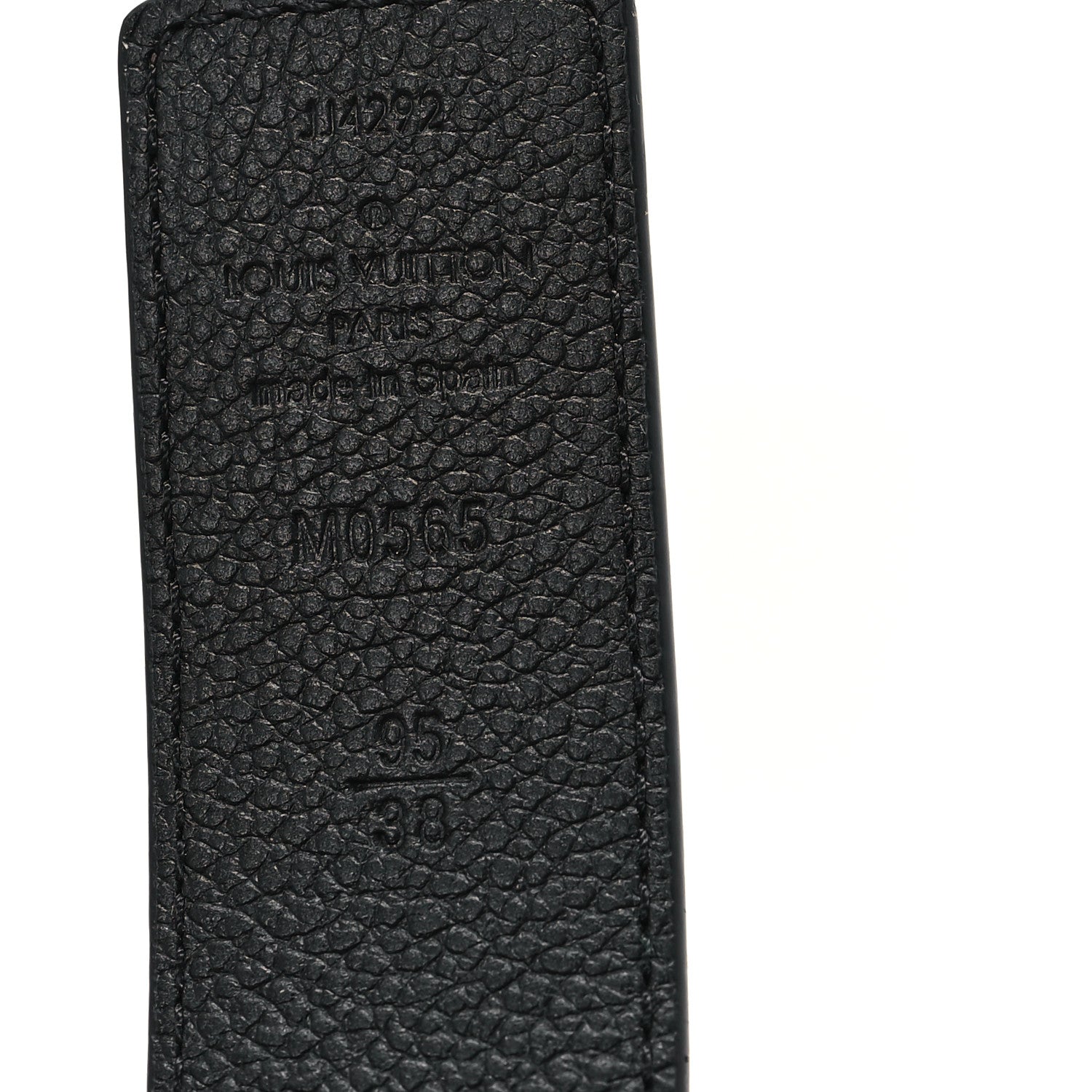 Louis Vuitton Calfskin Monogram 20mm LV Iconic Reversible Belt 95 38 Black 3 of 5