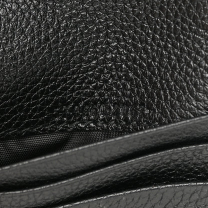 Gucci Grainy Calfskin Zumi Chain Card Case Wallet Black 7 of 7