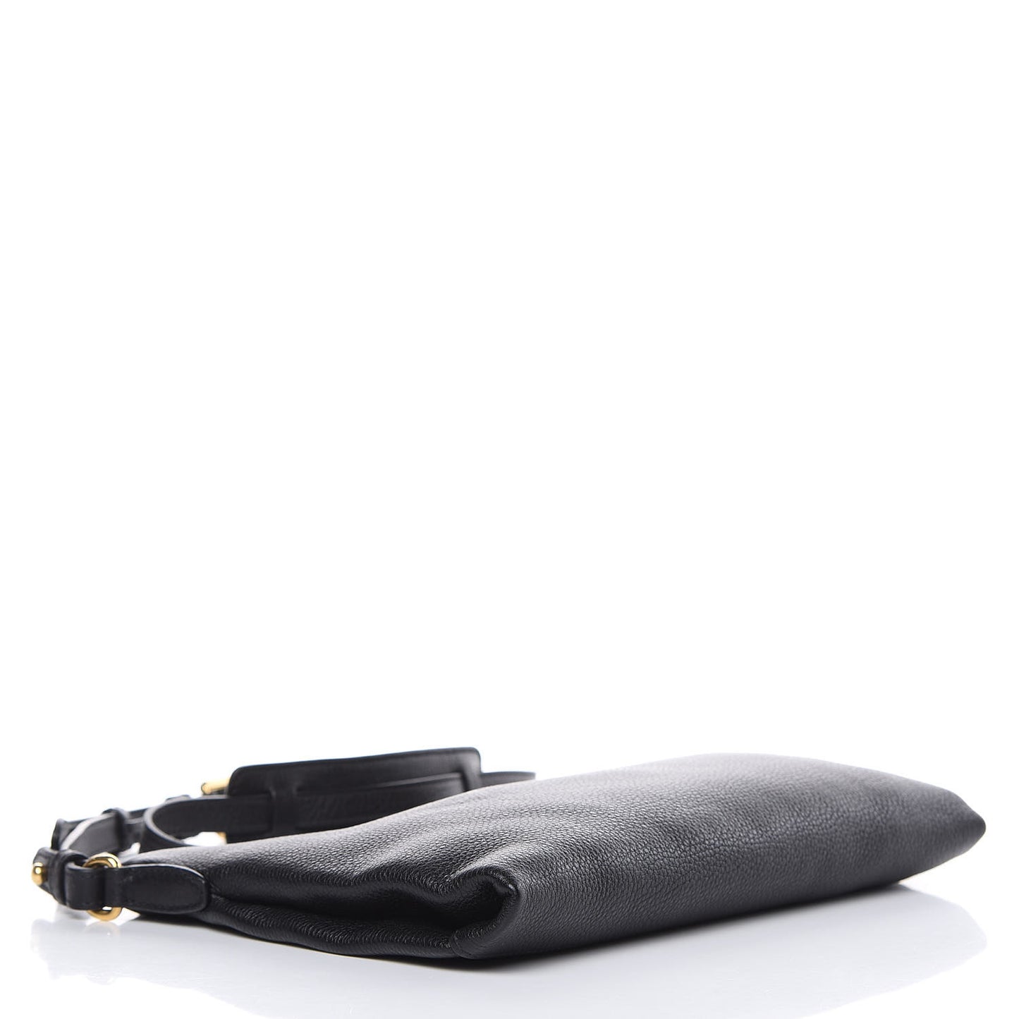 Vitello Daino Crossbody Bag Black
