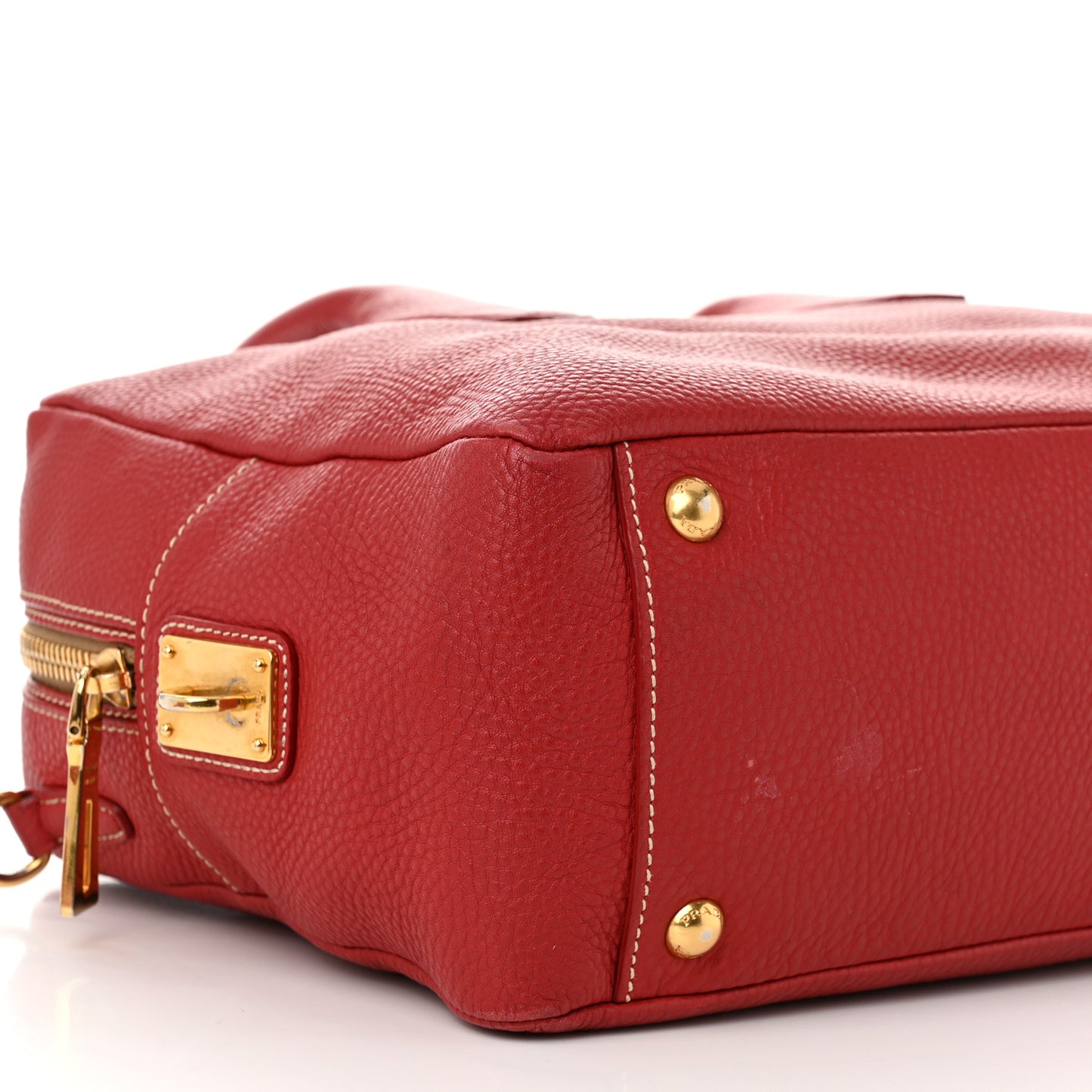 Vitello Daino Satchel Rosso