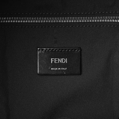 Fendi Nylon Calfskin Bad Bug Pouch Pocket Backpack Black Rosso 6 of 11