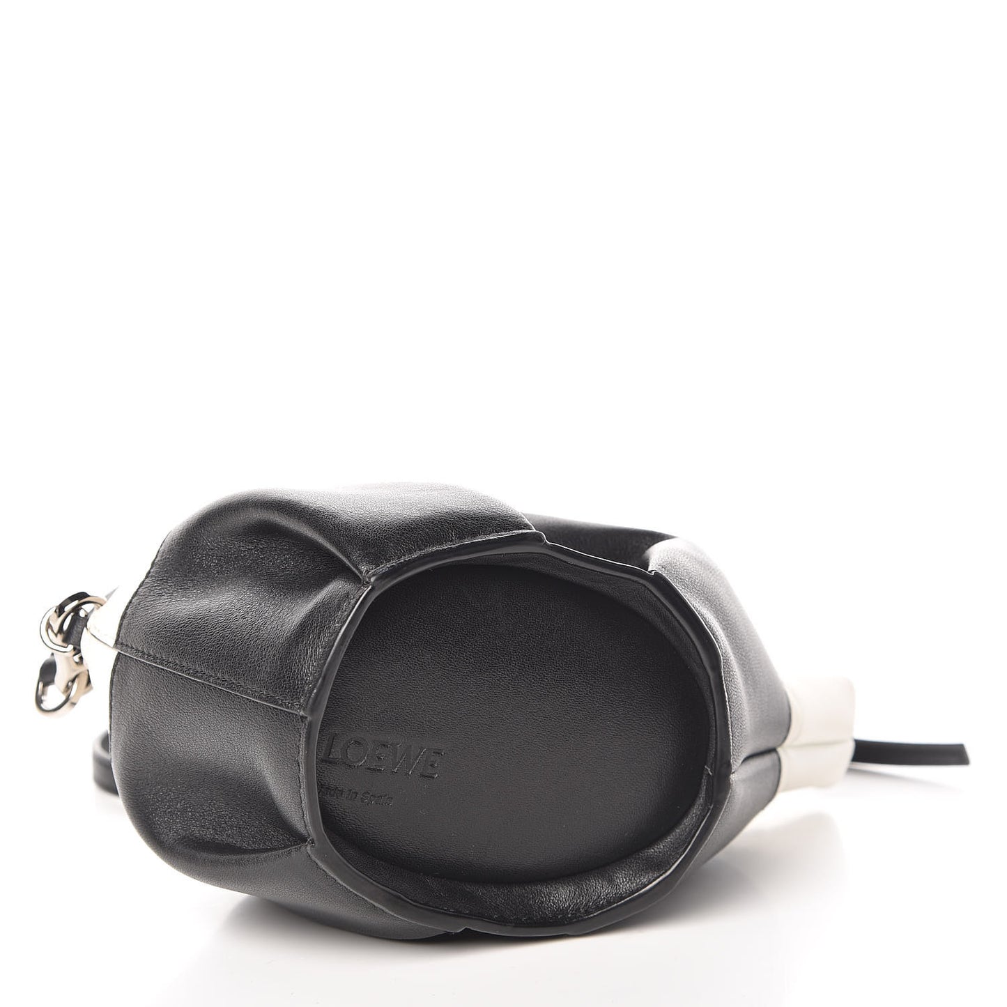 Calfskin Panda Crossbody Black White