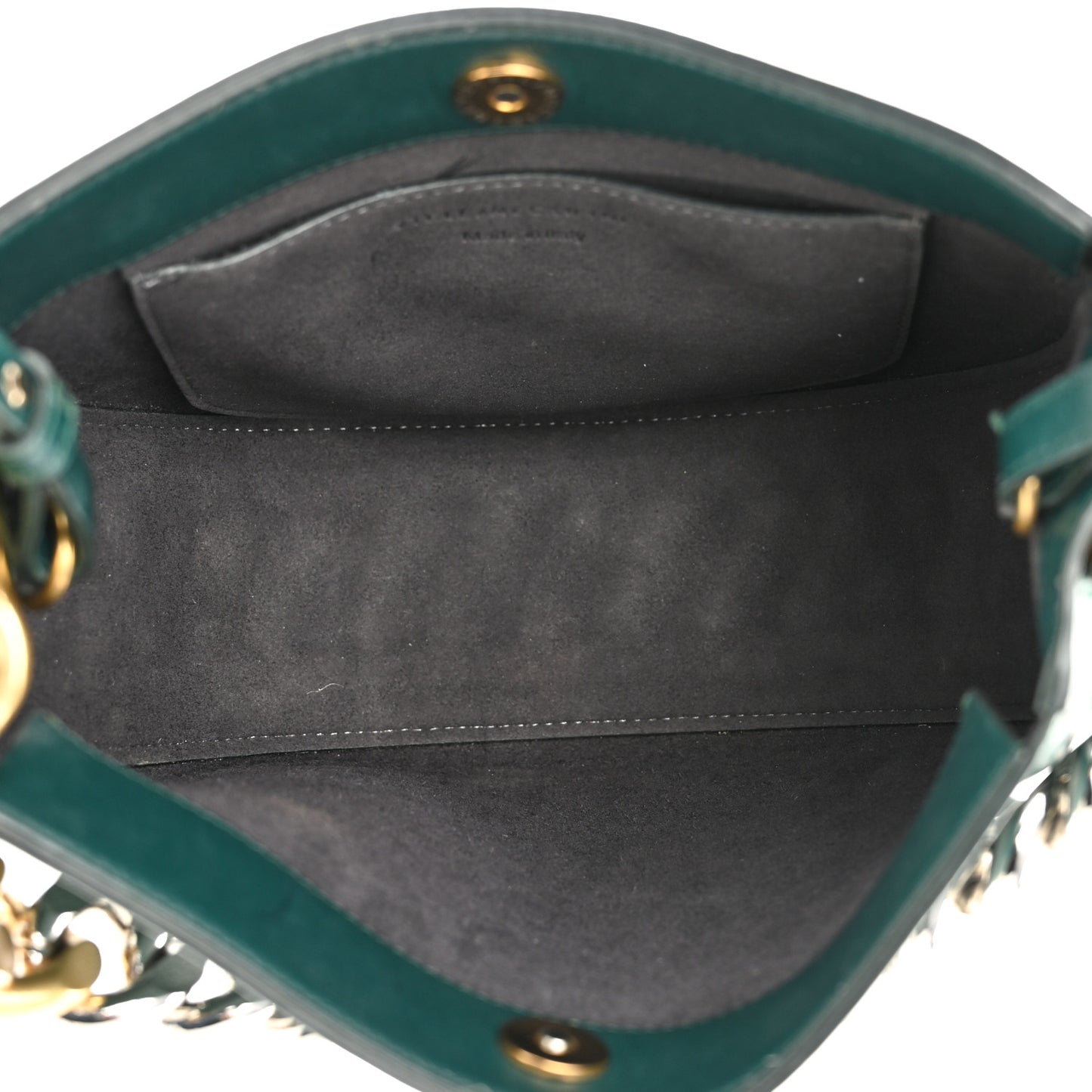 Eco Alter Nappa Small Frayme Shoulder Bag Forest Green
