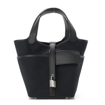 Hermes Toile Goeland Swift Cargo Picotin Lock 18 Black 1 of 13