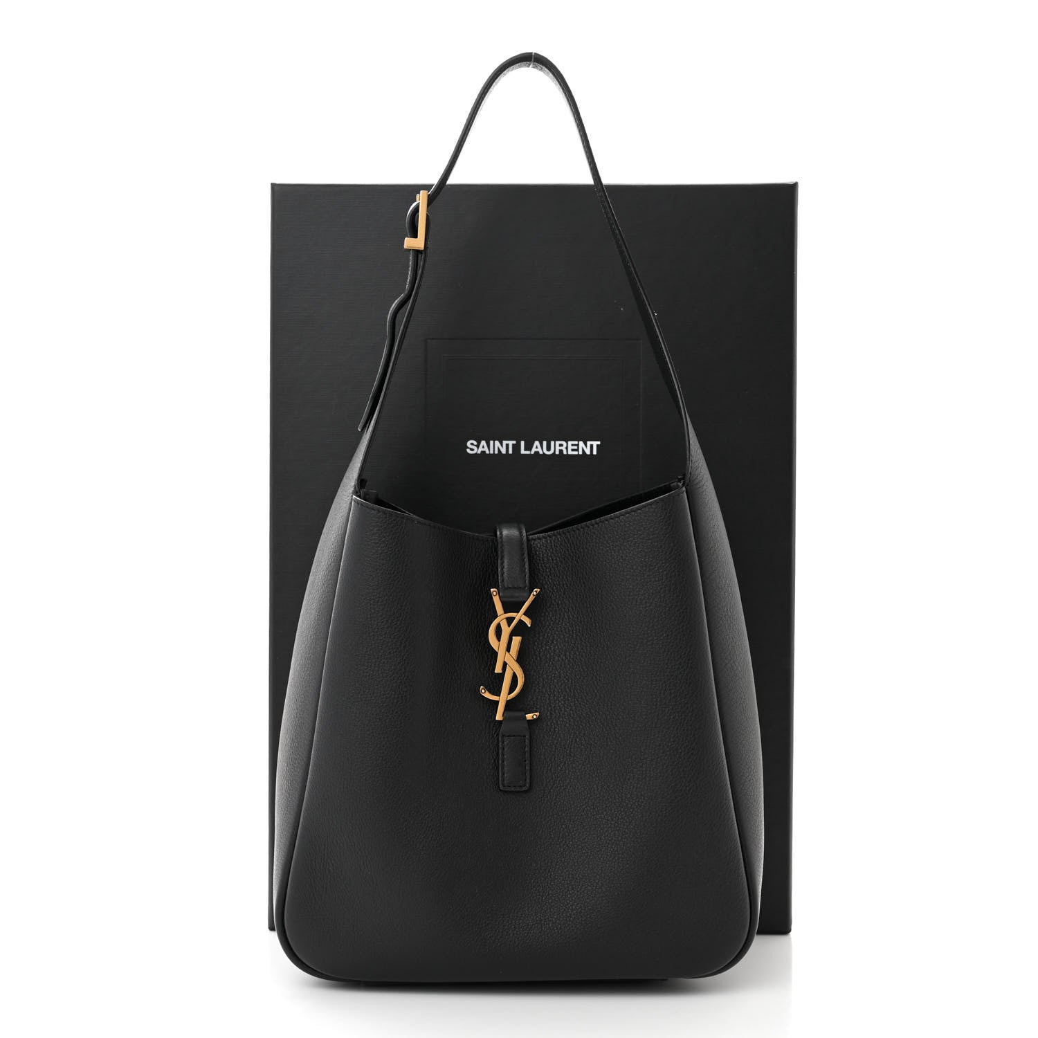 Saint Laurent Smooth Calfskin Small Le 5 A 7 Soft Hobo Black 11 of 11