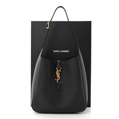 Saint Laurent Smooth Calfskin Small Le 5 A 7 Soft Hobo Black 11 of 11