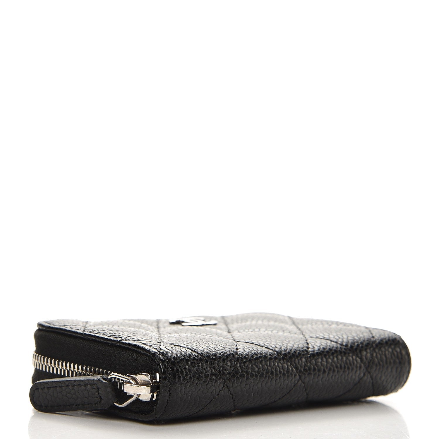 Chanel Caviar Quilted Zip Coin Purse Black 4 of 8