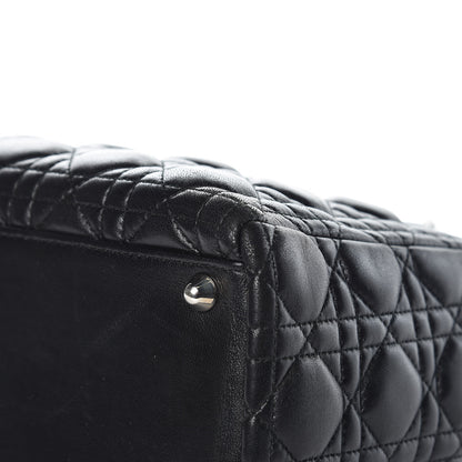 Christian Dior Lambskin Cannage Large Lady Dior Black 13 of 16