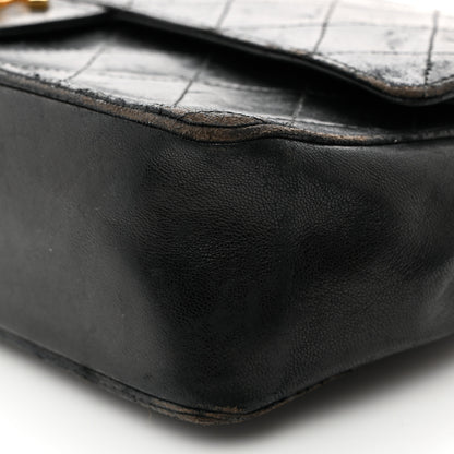 Chanel Lambskin Quilted Medium Double Flap Black 11 of 24