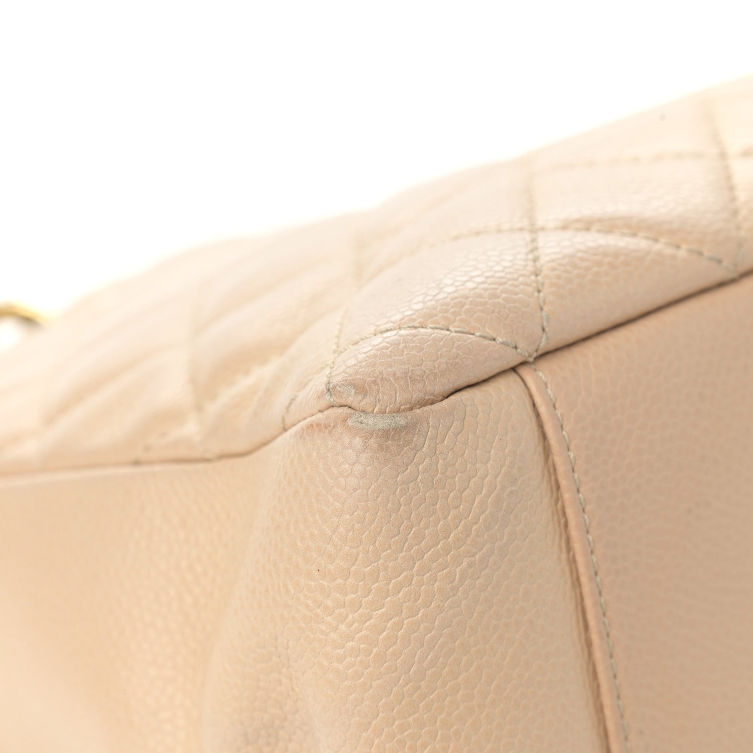 Chanel Caviar Quilted Grand Shopping Tote GST Beige 9 of 16