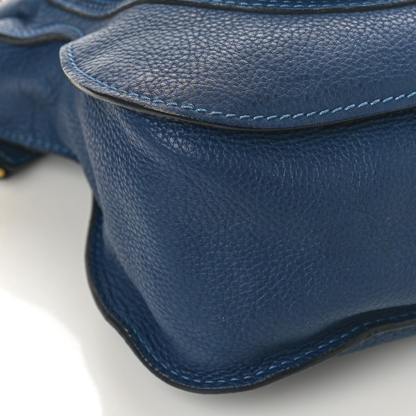 Calfskin Medium Marcie Satchel Scuba Blue