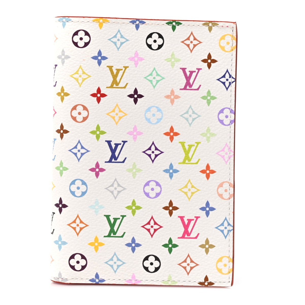 LV X TM Monogram Multicolor Passport Cover White