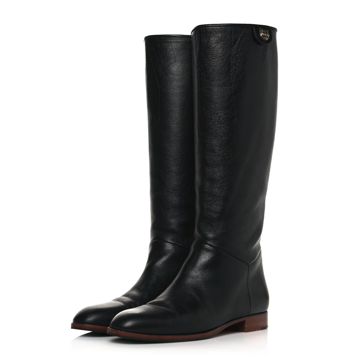 Gucci Calfskin Piuma Lux Energy High Boots 39 Black 3 of 9