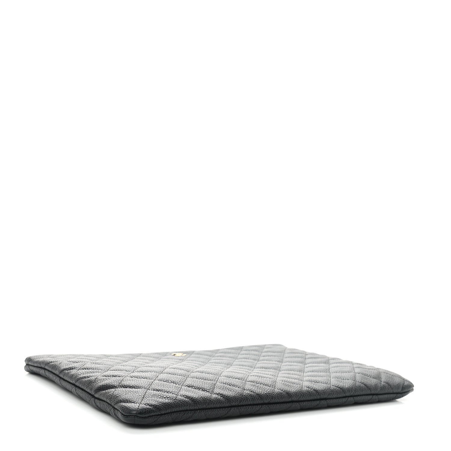 Chanel Caviar Quilted Large Cosmetic Case Black 4 of 7