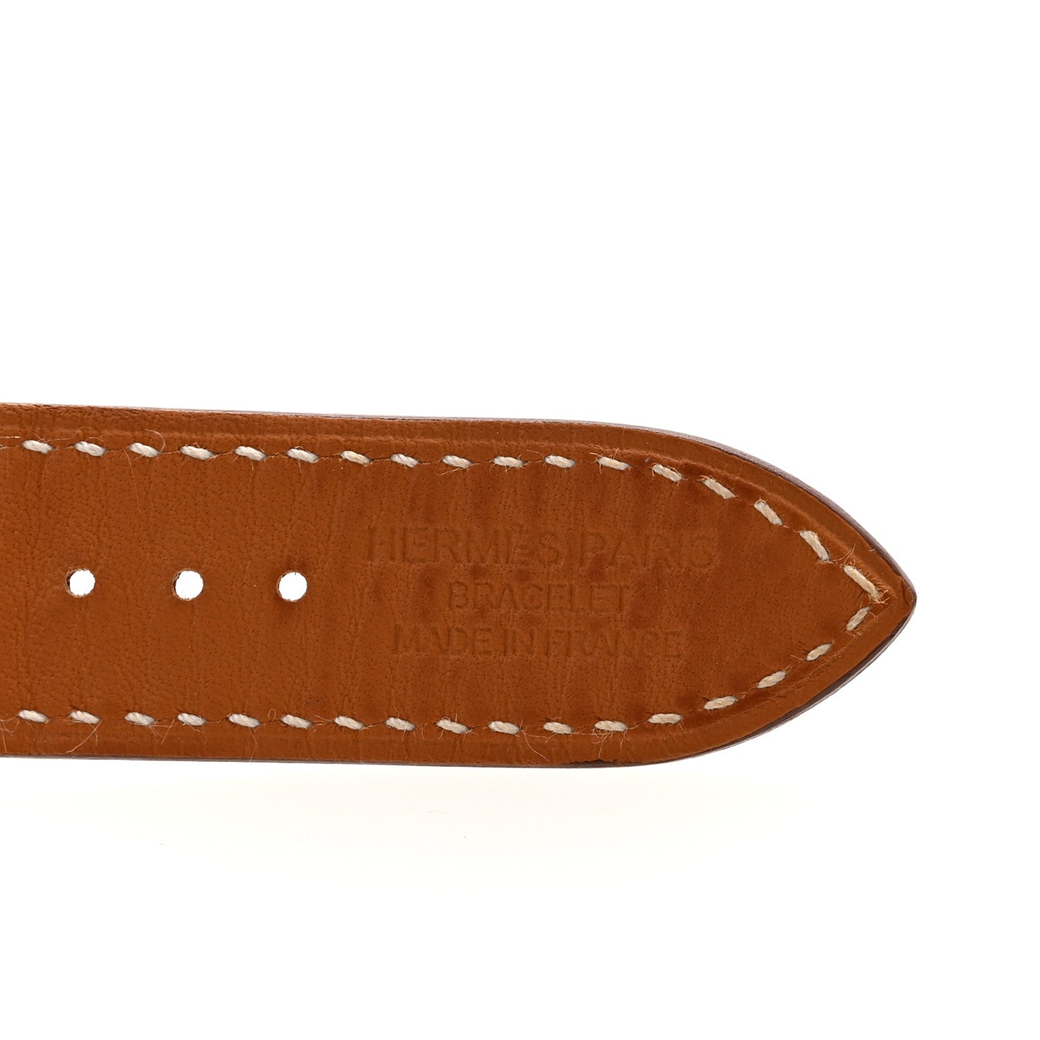 Hermes Barenia 42mm Apple Watch Single Tour Band Fauve 3 of 4