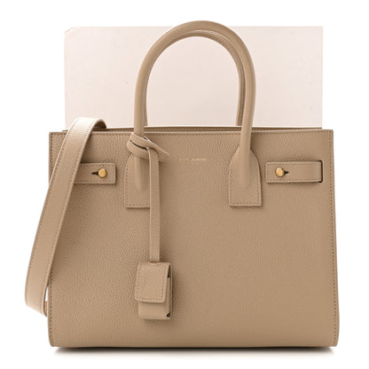 Saint Laurent Grained Calfskin Baby Sac De Jour Souple Dark Beige 11 of 11
