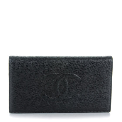 Chanel Caviar Timeless CC Yen Wallet Black 1 of 8