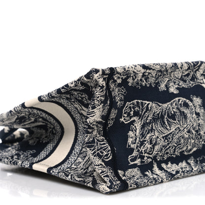 Christian Dior Canvas Embroidered Small Dioriviera Toile De Jouy Book Tote Blue 8 of 9