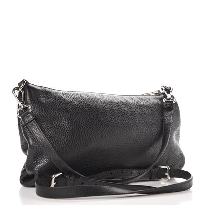 Prada Vitello Daino Crossbody Bag Black 3 of 10