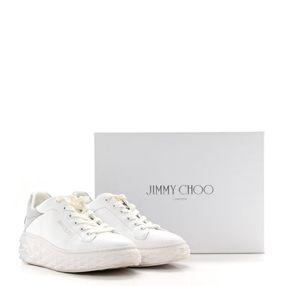 Jimmy Choo Nappa Diamond Maxi Platform Sneakers 38.5 White Silver 11 of 11