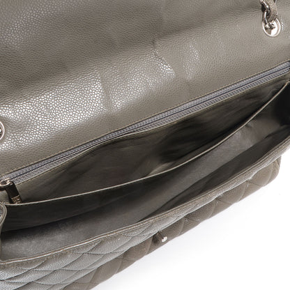 Chanel Caviar Maxi Single Flap Grey 5 of 10