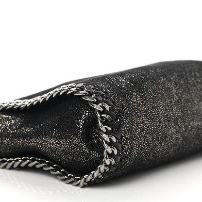 Stella McCartney Chamois Shiny Dotted Tiny Falabella Fold Over Tote Ruthenium 9 of 11