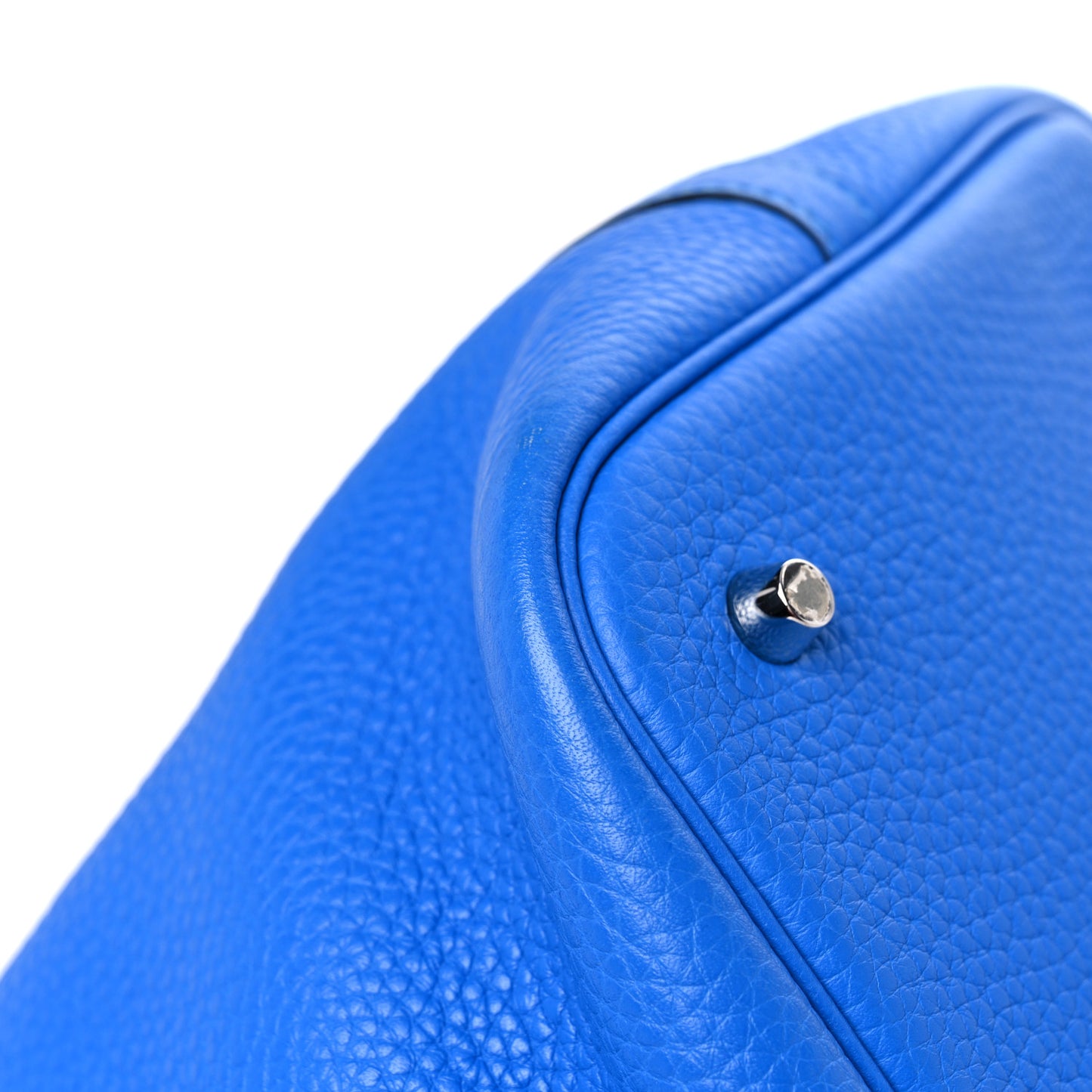 Taurillon Clemence Picotin Lock 22 MM Bleu Hydra