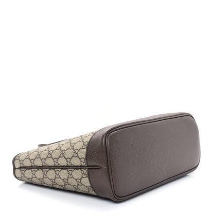 Gucci GG Supreme Monogram Textured Calfskin Small Ophidia Shoulder Tote Bag Beige Ebony New Acero 4 of 10