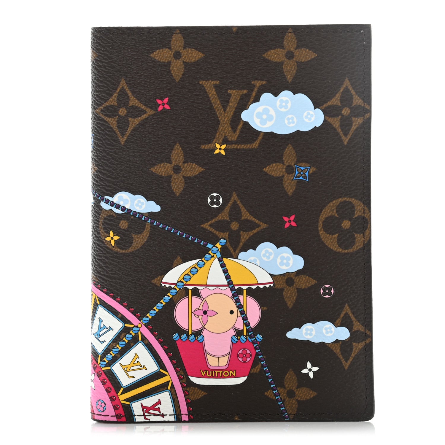 Louis Vuitton Monogram 2020 Christmas Animation Big Wheel Passport Cover Rose Ballerine 1 of 7