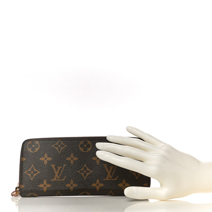 Louis Vuitton Monogram Clemence Wallet Rose Ballerine 2 of 10