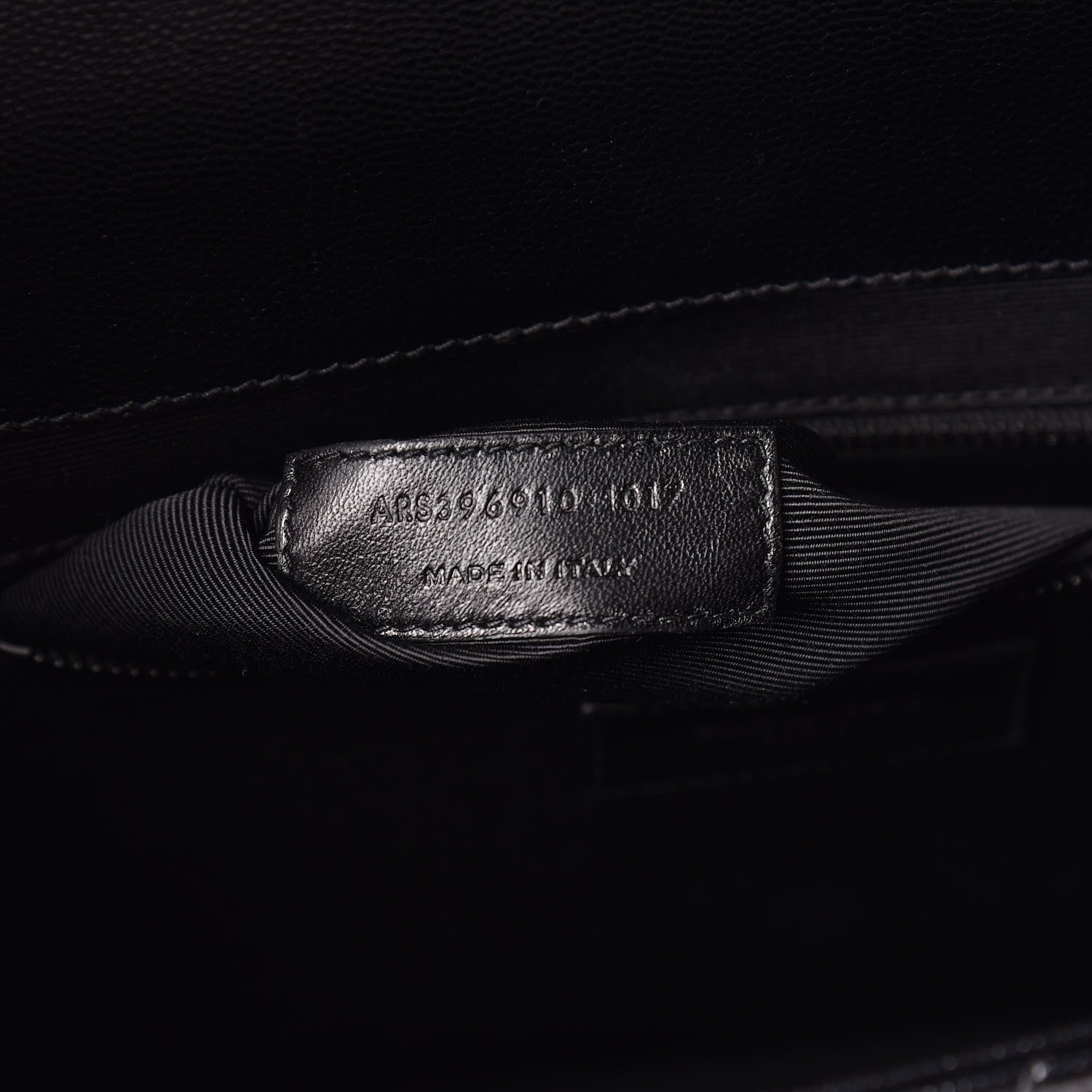 Saint Laurent Grain De Poudre Textured Mixed Matelasse Large Triquilt Monogram Monochrome Satchel Black 9 of 11