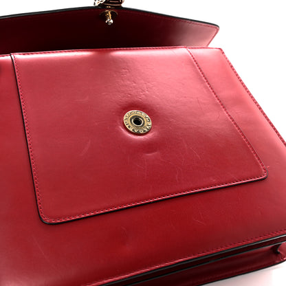 Bulgari Calfskin Large Serpenti Forever Top Handle Red 13 of 13